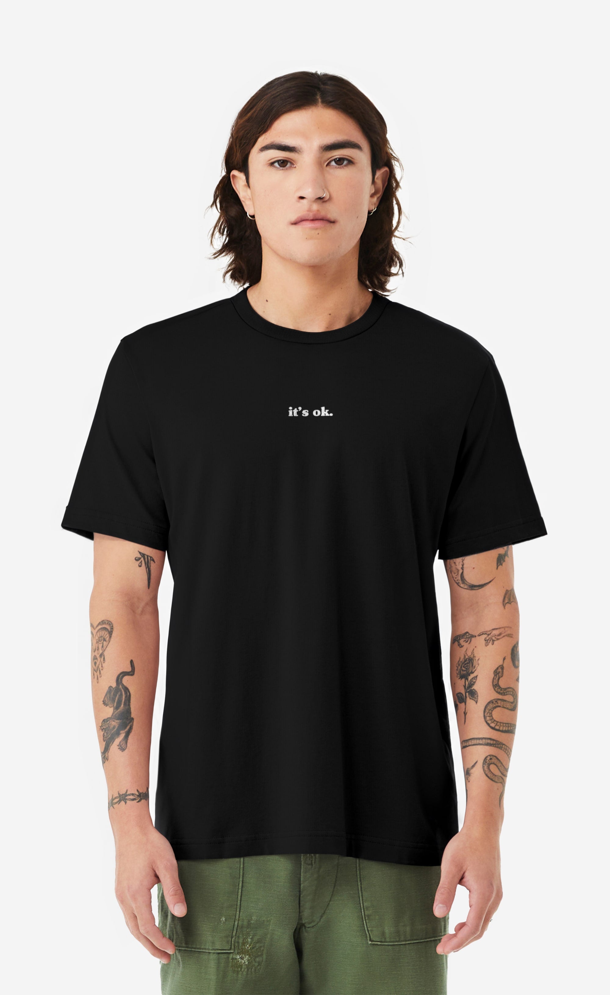 it's ok Unisex Heavy Cotton Tee